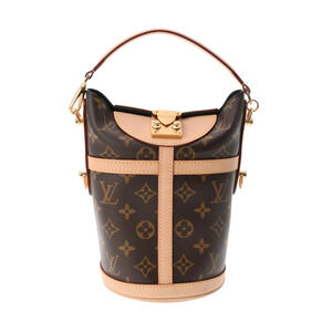 LOUIS VUITTON Monogram Duffle Bag Brown Canvas